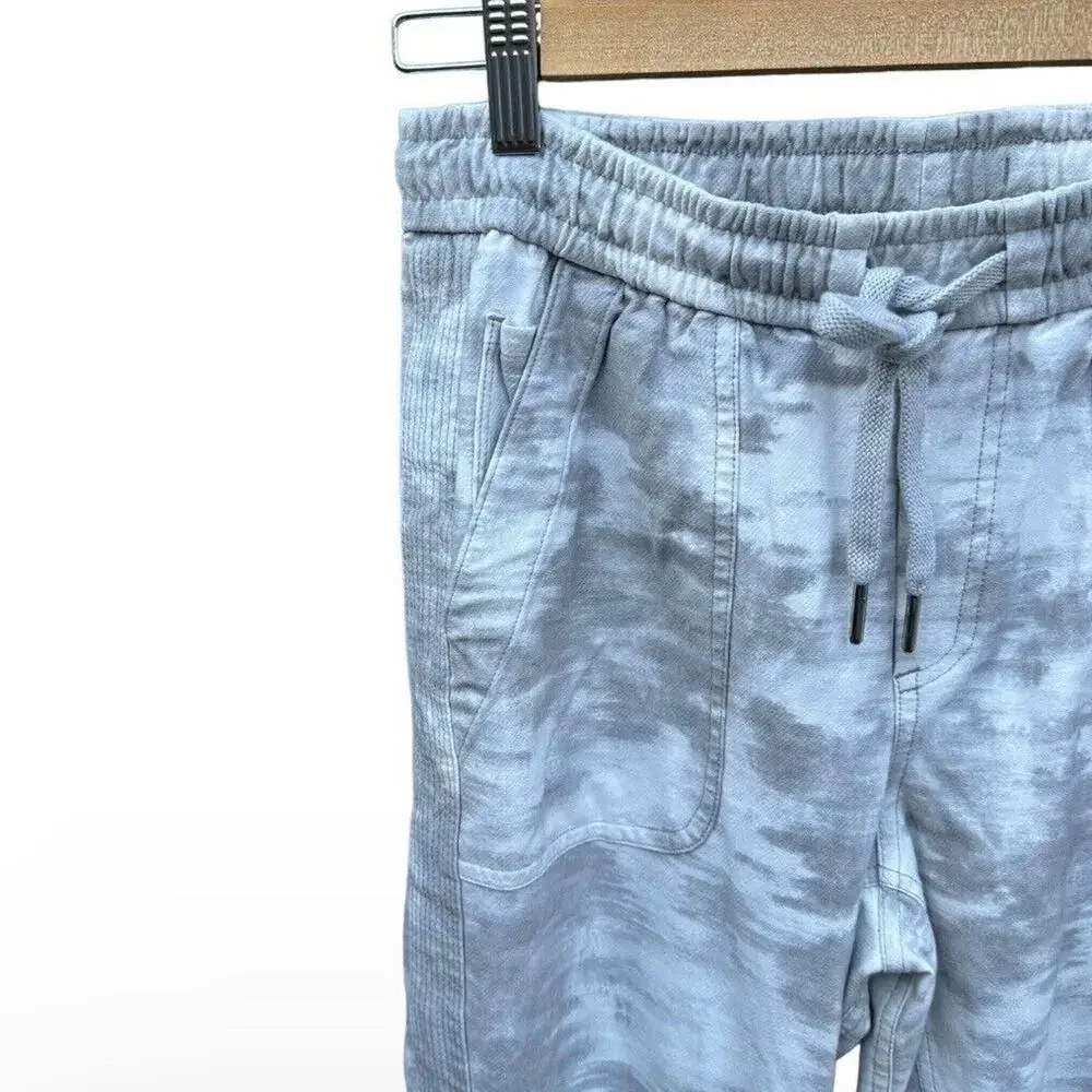ATHLETA Farallon Printed Jogger Pant Size 4 White Gray